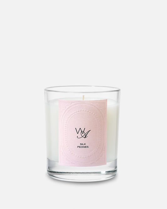 Silk Peony With Aura Scented Candle